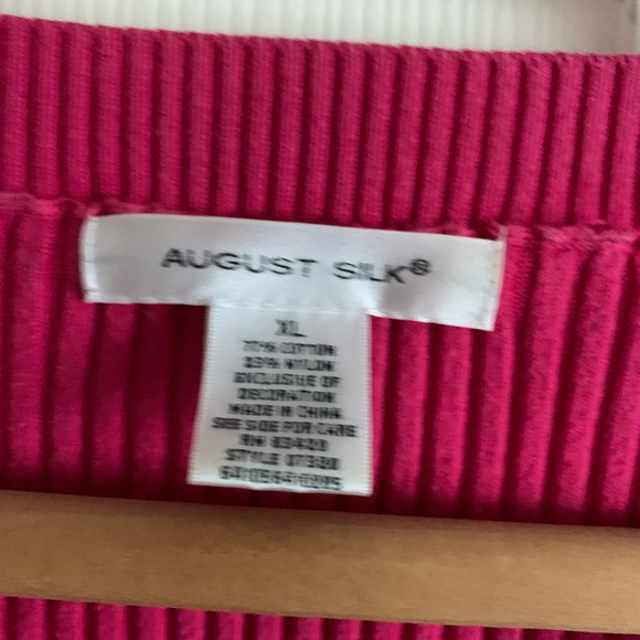 August Silk Women’s Pink Blouse Size XL - Picture 9 of 13